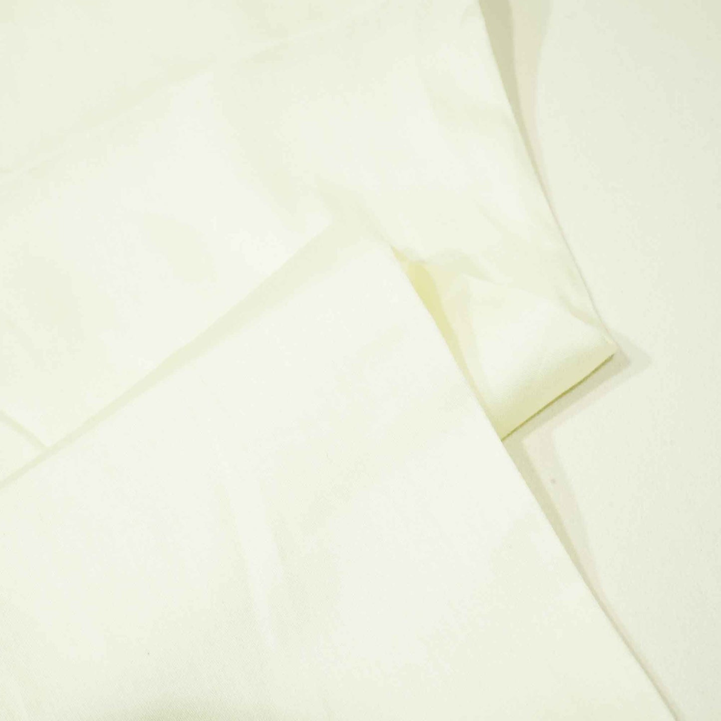 Cream Solid Cotton Satin TU-7430