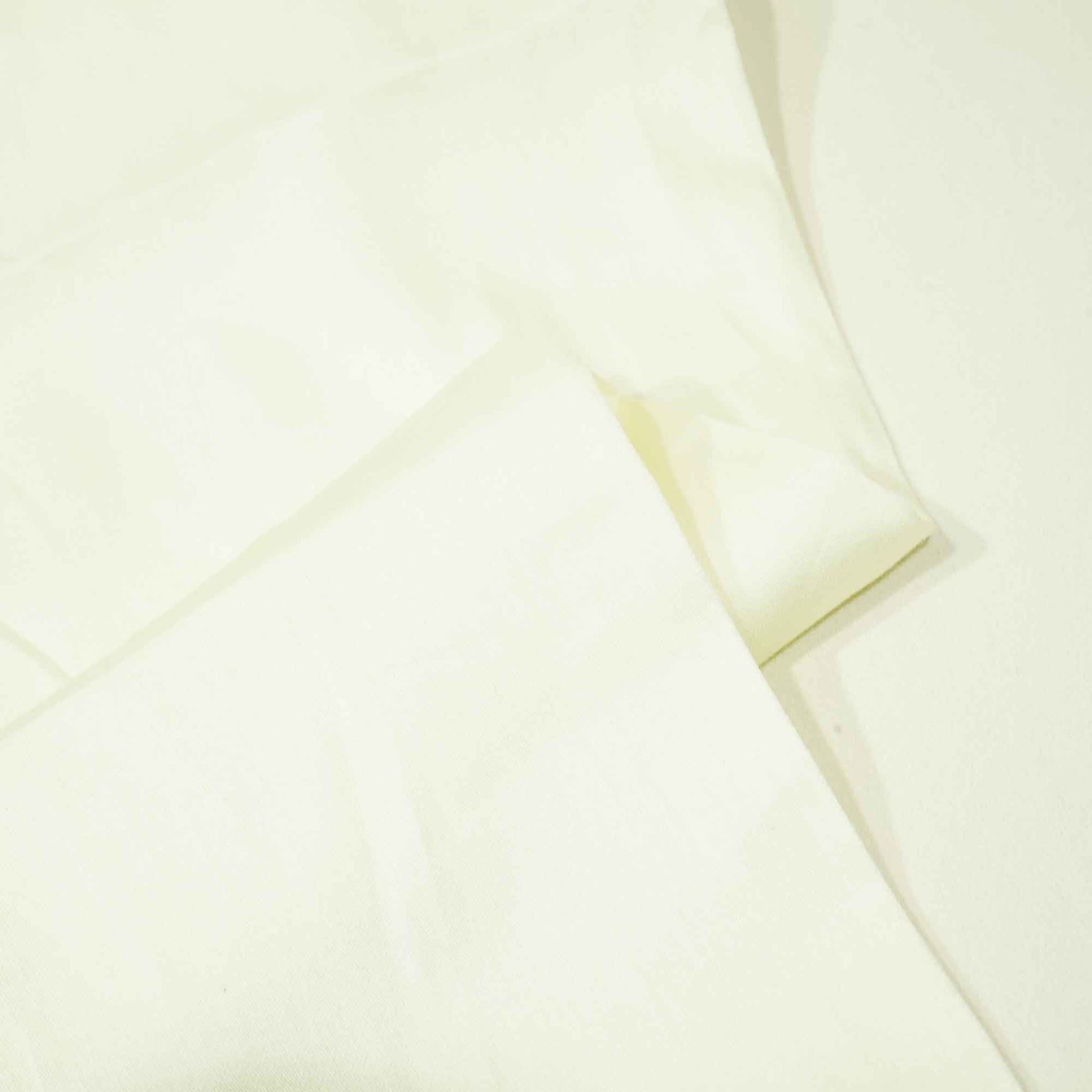 Cream Solid Cotton Satin TU-7430