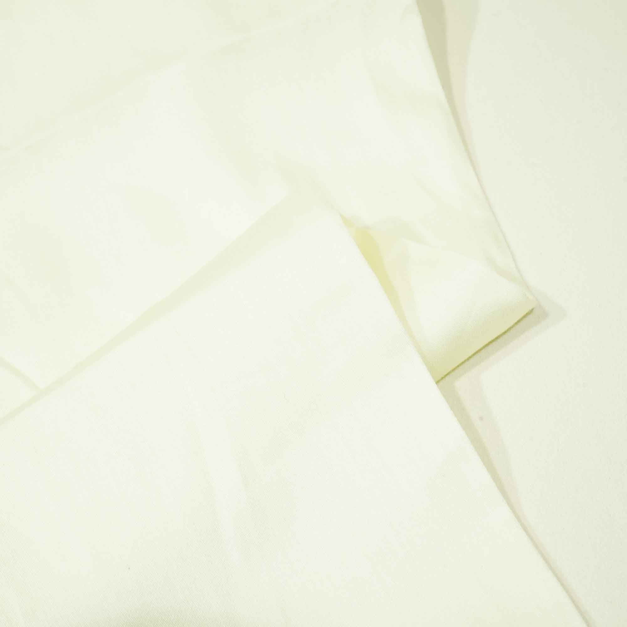 Cream Solid Cotton Satin TU-7430
