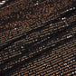 Black & Golden Sequins Embroidery Power Net Fabric