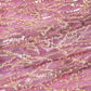 Onion Pink With Golden Floral Sequins Embroidery Net Imported Fabric