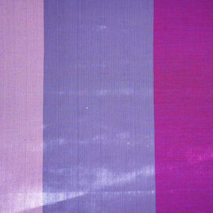 Wine With Multicolor Strips Chanderi Tissue Fabric CW-28771 - TradeUNO