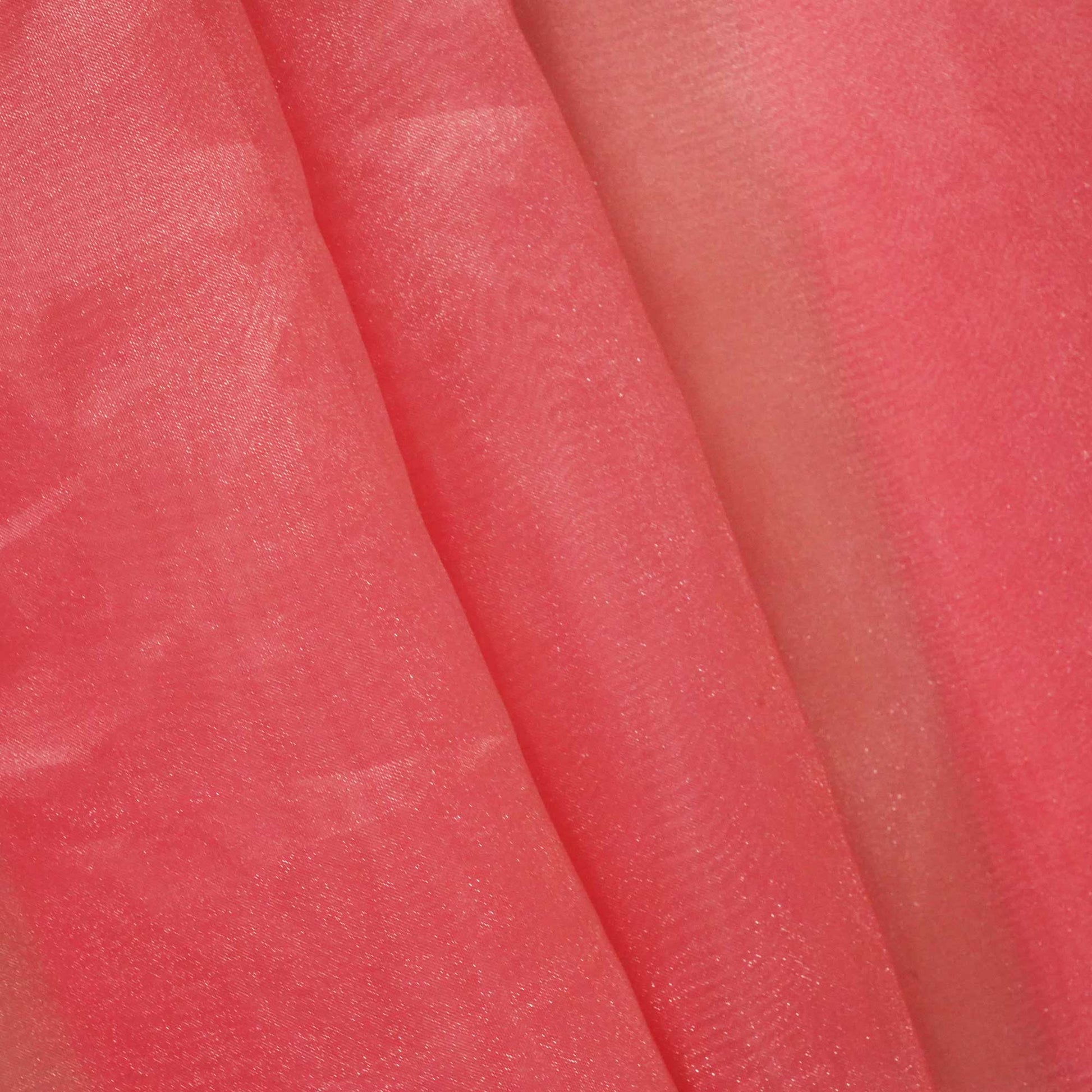 Blush Pink Solid Organza Tissue Fabric TU-7752
