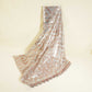 Grey With Brown & Silver Chevron Sequence Net TU-7954