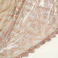 Grey With Brown & Silver Chevron Sequence Net TU-7954