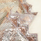 Grey With Brown & Silver Chevron Sequence Net TU-7954