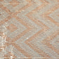 Grey With Brown & Silver Chevron Sequence Net TU-7954