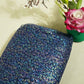Navy Blue With Multicolor Floral Zari Net TU-8102