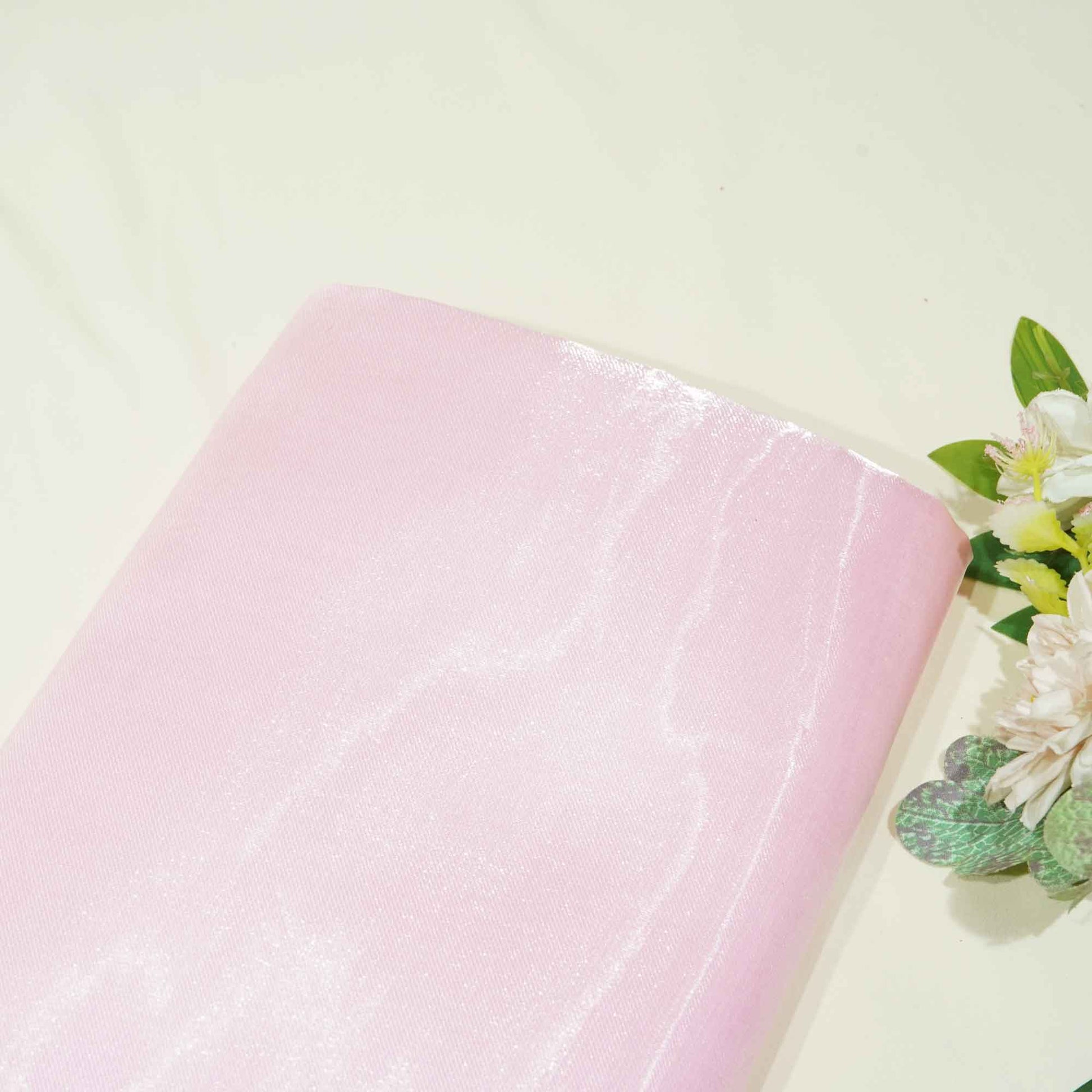 Pink Solid Armani Satin TU-8109