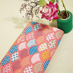 Multicolor Traditional Print Mulmul BJ-8548