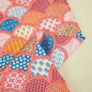 Multicolor Traditional Print Mulmul BJ-8548