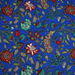 Blue & Red Floral Print Cotton TU-8587