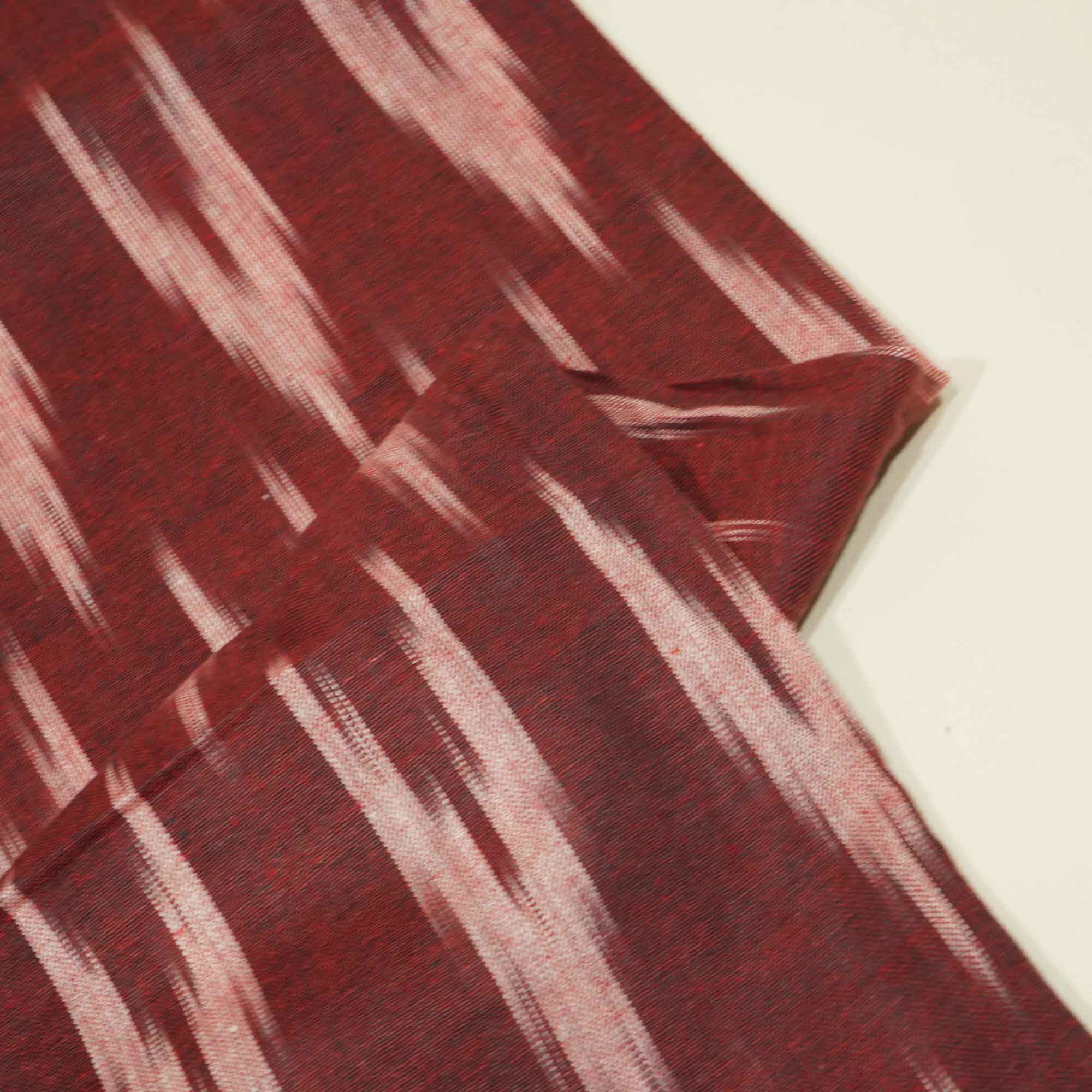 Red & Pink Ikkat Print Cotton TU-8655