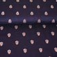 Black Butti Katan Silk Fabric NH-28869