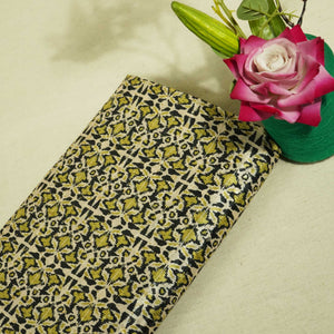 Cream & Green Geometrical Print Chinon KOT-8738