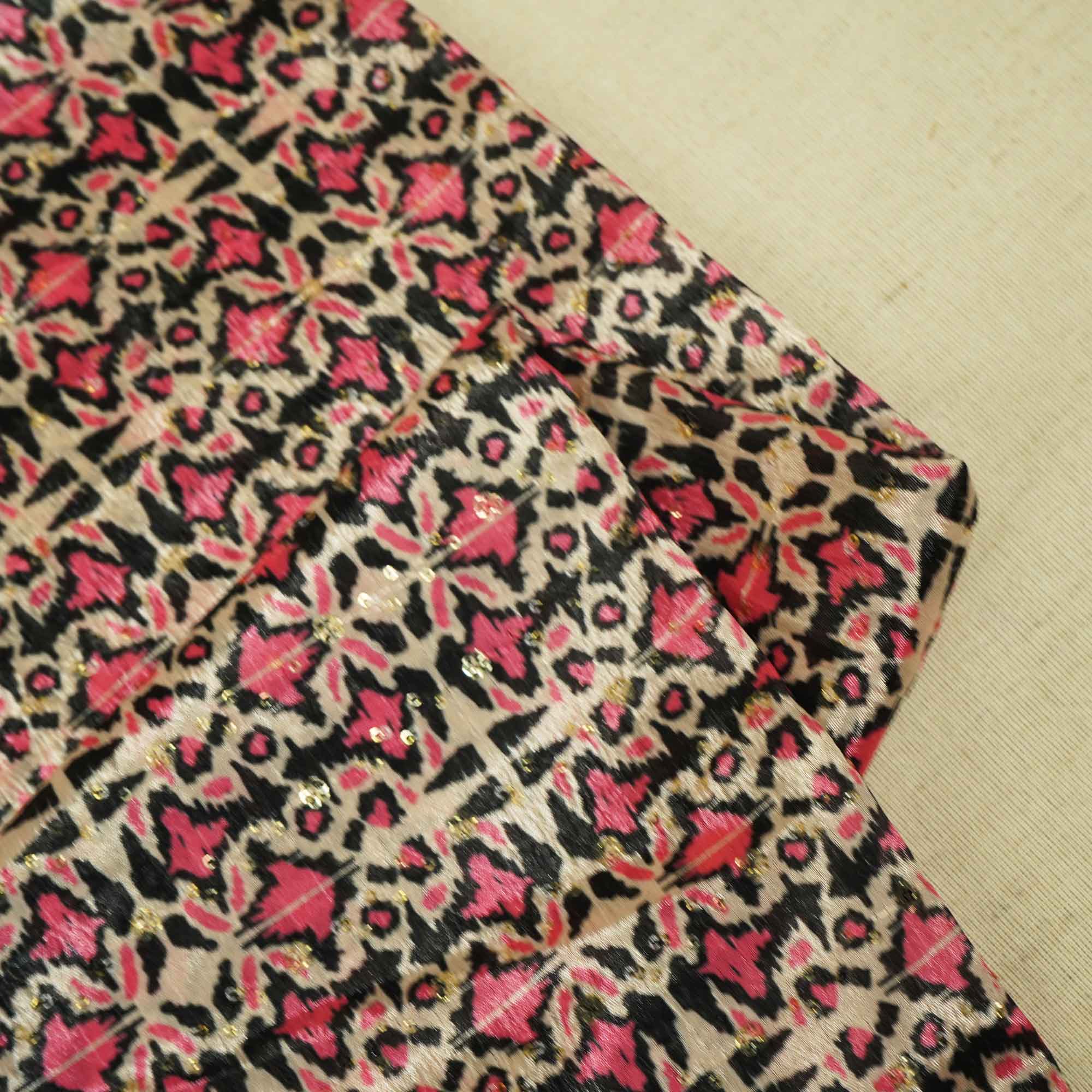 Cream & Multicolor Geometerical Print Chinon KOT-8754