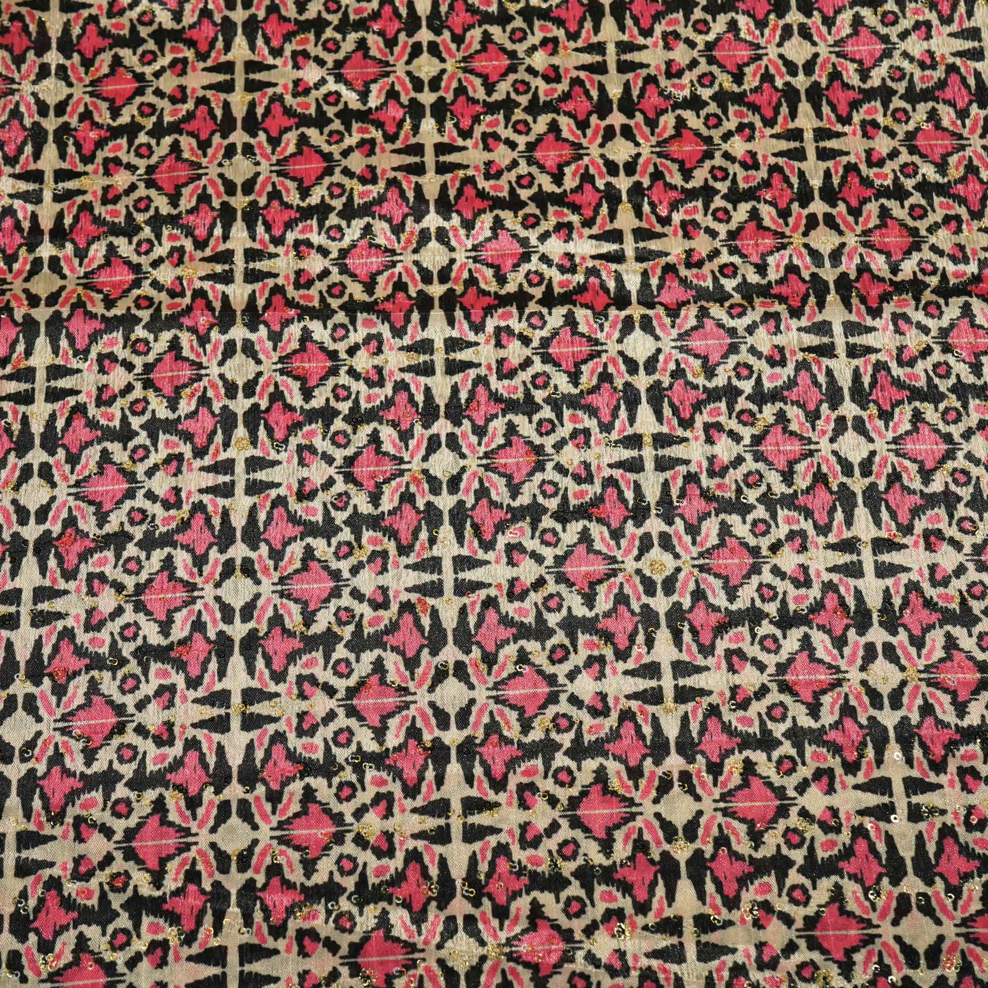 Cream & Multicolor Geometerical Print Chinon KOT-8754