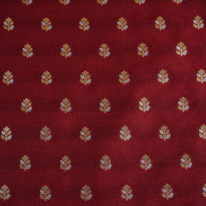 Maroon Butti Katan Silk Fabric NH-28876 - TradeUNO