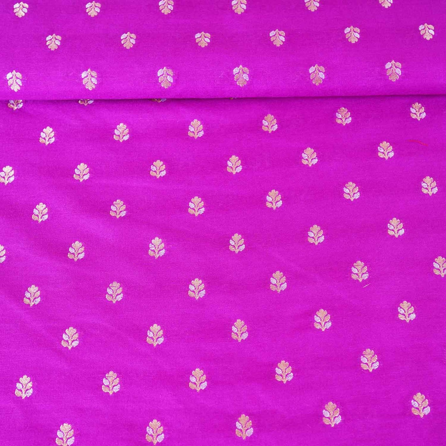 Purple Butti Katan Silk Fabric NH-28878