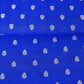 Royal Blue Butti Katan Silk Fabric NH-28880