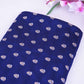 Navy Blue Butti Katan Silk Fabric NH-28881