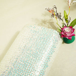 White Sequence Embroidery Gerogette KA-8815