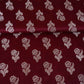 Maroon Saffron Silver Butti Brocade Fabric NH-28882
