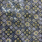 Grey & Multicolor Handblock Sequence Chinon Fabric