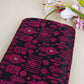 Wine & Pink Traditional Weave Brocade Fabric NH-28887