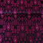 Wine & Pink Traditional Weave Brocade Fabric NH-28887