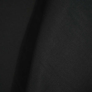 Black Solid Poplin Fabric STI-8877