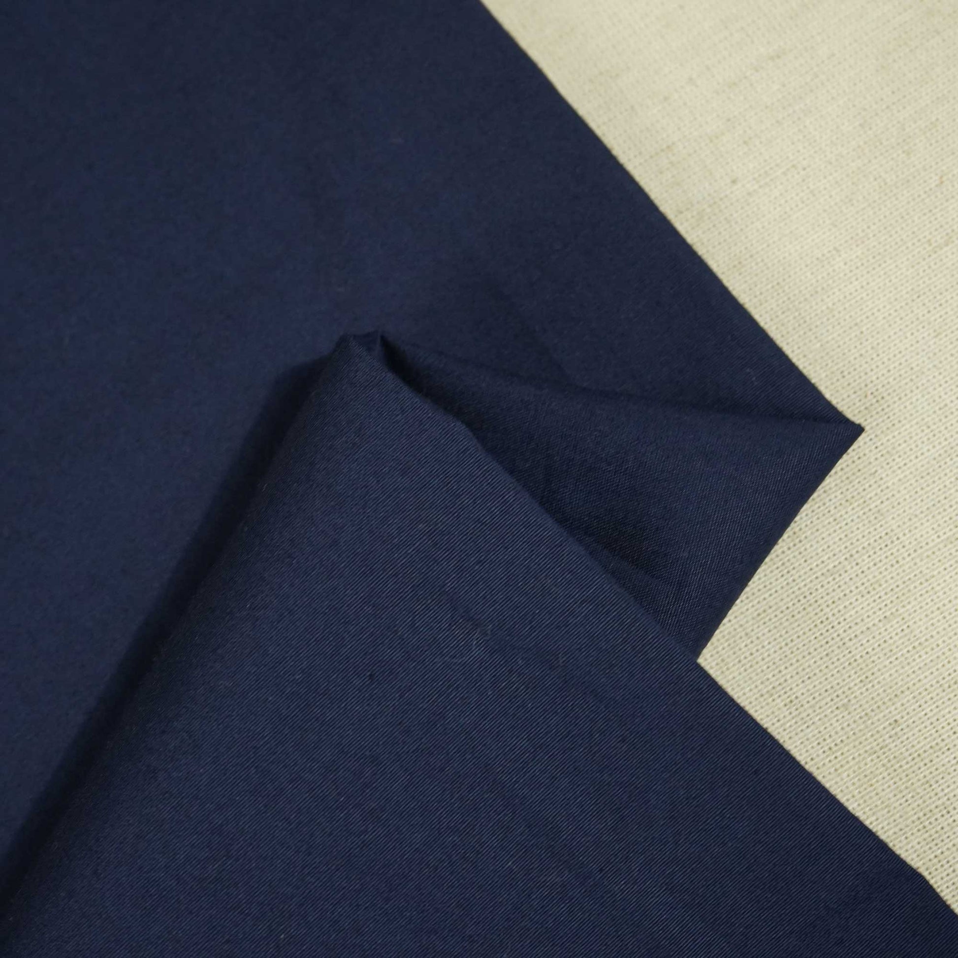 Navy Blue Solid Poplin Fabric STI-8878