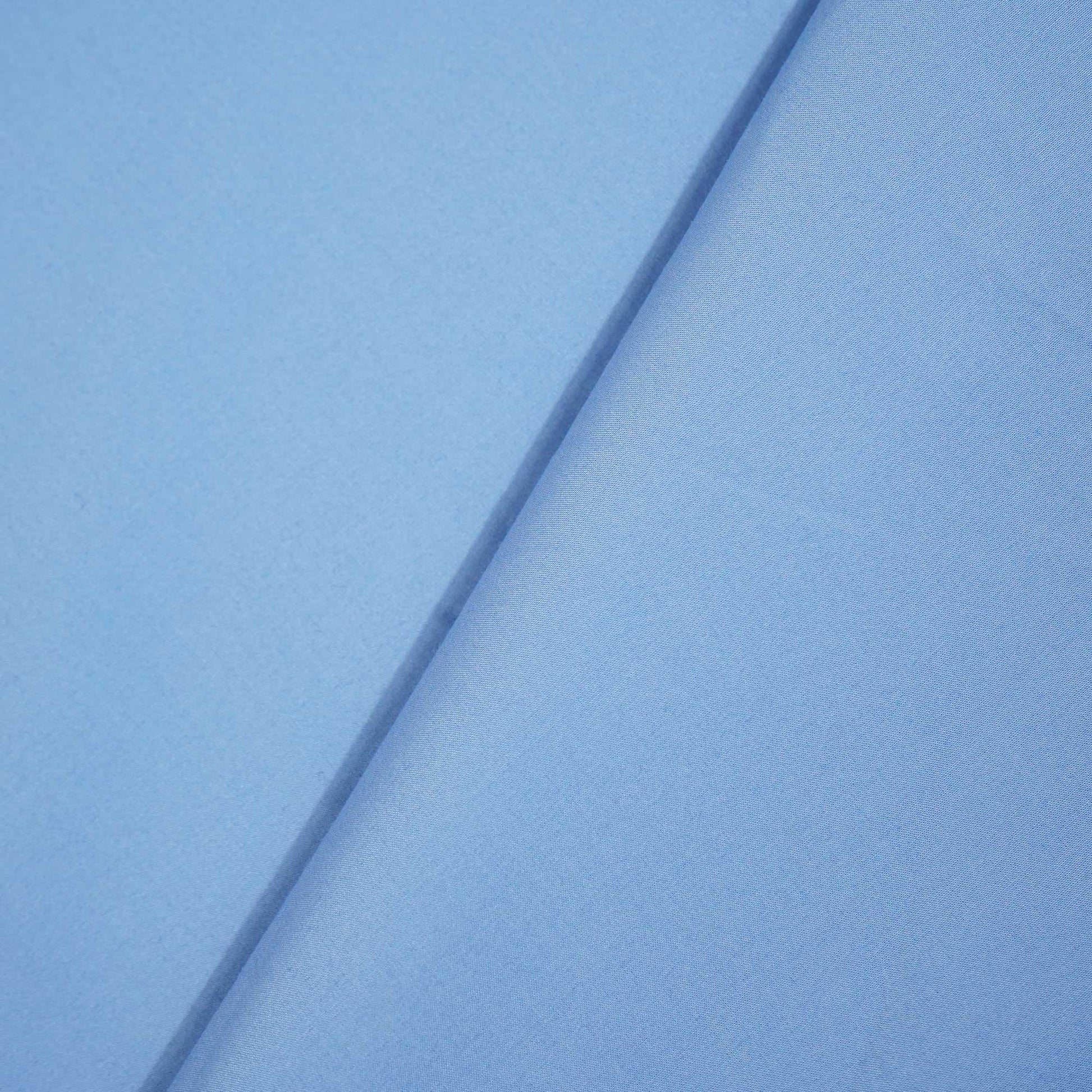 Sky Blue Solid Poplin Fabric STI-8882