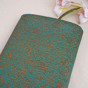 Lavender Antick Gold Jaal Brocade Fabric NH-28892 - TradeUNO