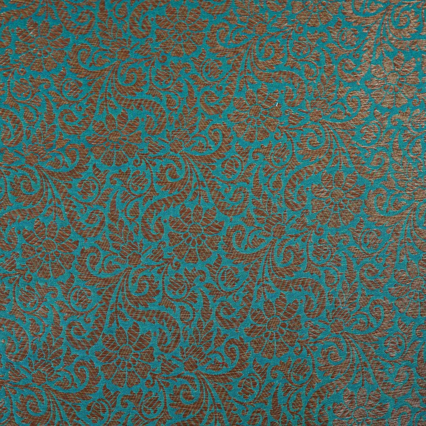 Lavender Antick Gold Jaal Brocade Fabric NH-28892