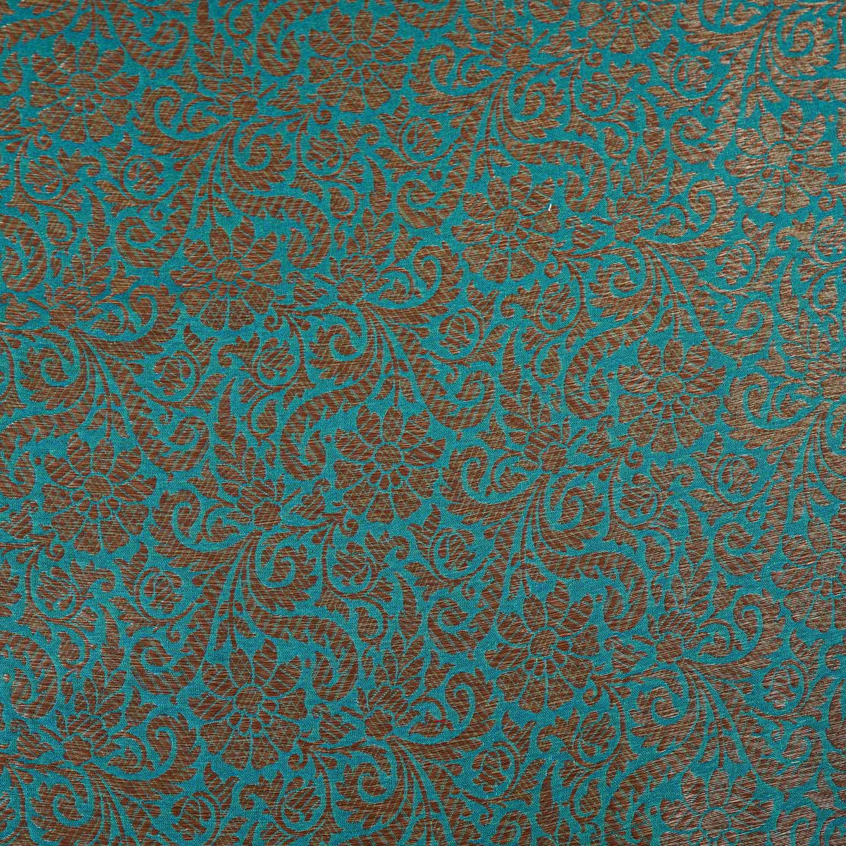 Lavender Antick Gold Jaal Brocade Fabric NH-28892 - TradeUNO