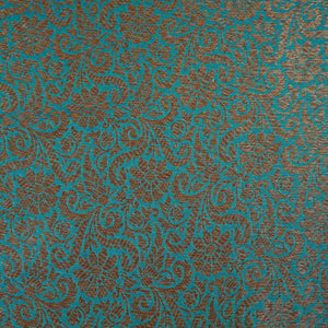 Lavender Antick Gold Jaal Brocade Fabric NH-28892 - TradeUNO