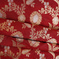 Red Floral Jaal Katan Silk Fabric NH-28897