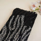 Black & Silver Handwork Bead Imported & Sequence Embroidery Net CF-8998