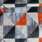 Multicolor Abstract Print Poly fabric