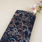 Navy Blue & Multicolor Handwork Imported Sequence Embroidery Net CF-9000