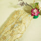 Light Yellow Imported Handwork Bead Sequence Embroidery Net CF-9033