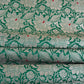 Green Silver Jaal Brocade Fabric NH-28907