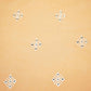 Salmon Pink Floral Sequence Thread Embroidery Cotton WI-9096