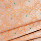 Peach Silver Jaal Fabric NH-28910