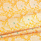 Mustard Yellow Silver Jaal Brocade Fabric NH-28911