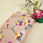 Light Purple & Multicolor Floral Sequence Embroidery Lycra Net CF-9110