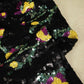 Black & Multicolor Floral Sequence Embroidery Lycra Net CF-9111
