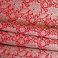 Red Silver Jaal Fabric NH-28913