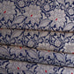 Navy Blue Silver Jaal Fabric NH-28914